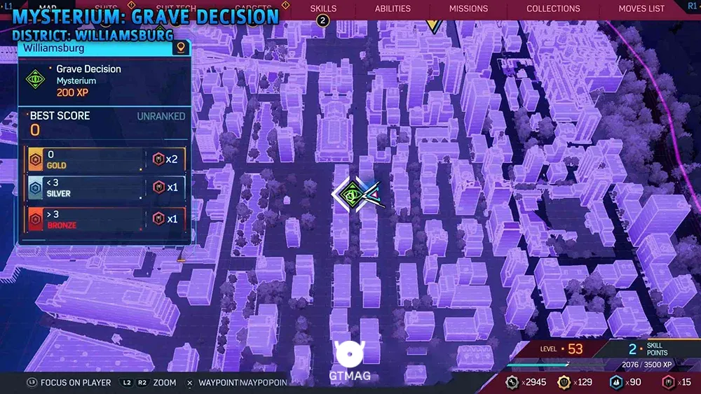 Mysterium .7: Grave Decision - تمام مکان&zwnj;های Mysterium در اسپایدرمن 2 - Marvel's Spider-Man 2