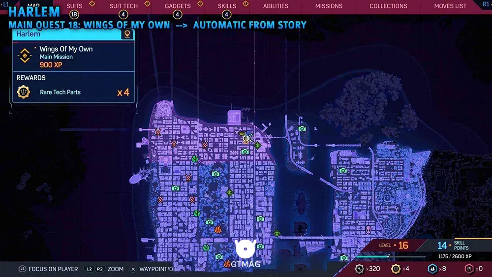 Unidentified Target شماره 1 - تمام موقعیت&zwnj;های هدف ناشناس (Unidentified Target) در اسپایدرمن 2 - Marvel's Spider-Man 2