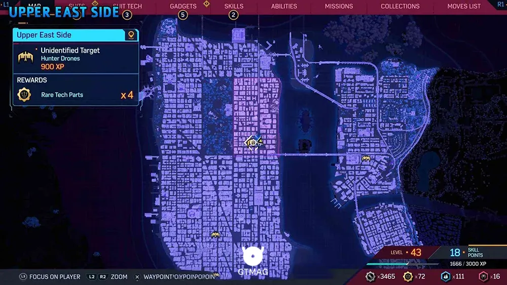 Unidentified Target شماره 3 - تمام موقعیت&zwnj;های هدف ناشناس (Unidentified Target) در اسپایدرمن 2 - Marvel's Spider-Man 2