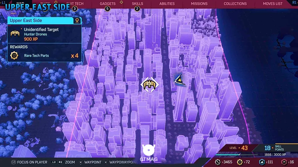 Unidentified Target شماره 3 - تمام موقعیت&zwnj;های هدف ناشناس (Unidentified Target) در اسپایدرمن 2 - Marvel's Spider-Man 2
