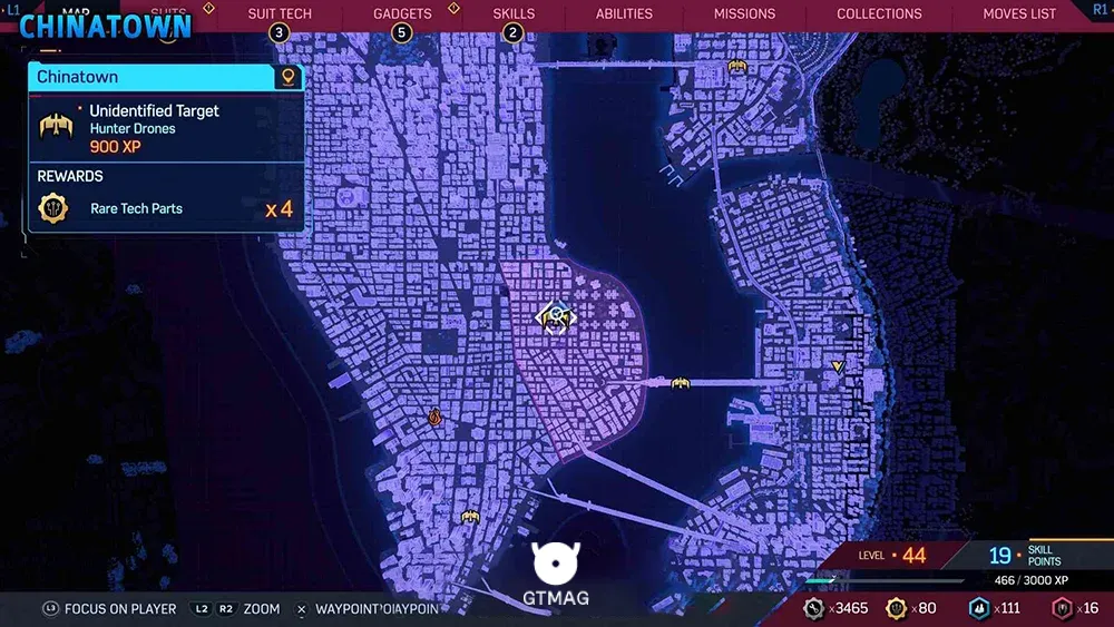 Unidentified Target شماره 5 - تمام موقعیت&zwnj;های هدف ناشناس (Unidentified Target) در اسپایدرمن 2 - Marvel's Spider-Man 2