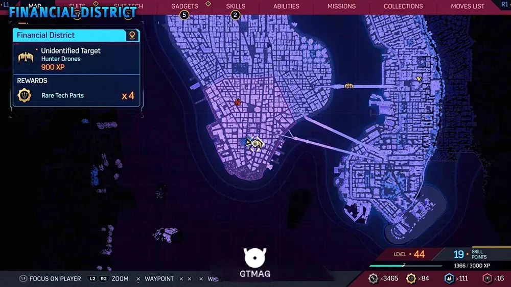 Unidentified Target شماره 6 - تمام موقعیت&zwnj;های هدف ناشناس (Unidentified Target) در اسپایدرمن 2 - Marvel's Spider-Man 2