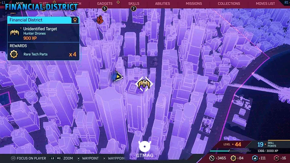 Unidentified Target شماره 6 - تمام موقعیت&zwnj;های هدف ناشناس (Unidentified Target) در اسپایدرمن 2 - Marvel's Spider-Man 2