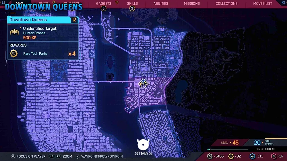 Unidentified Target شماره 8 - تمام موقعیت&zwnj;های هدف ناشناس (Unidentified Target) در اسپایدرمن 2 - Marvel's Spider-Man 2