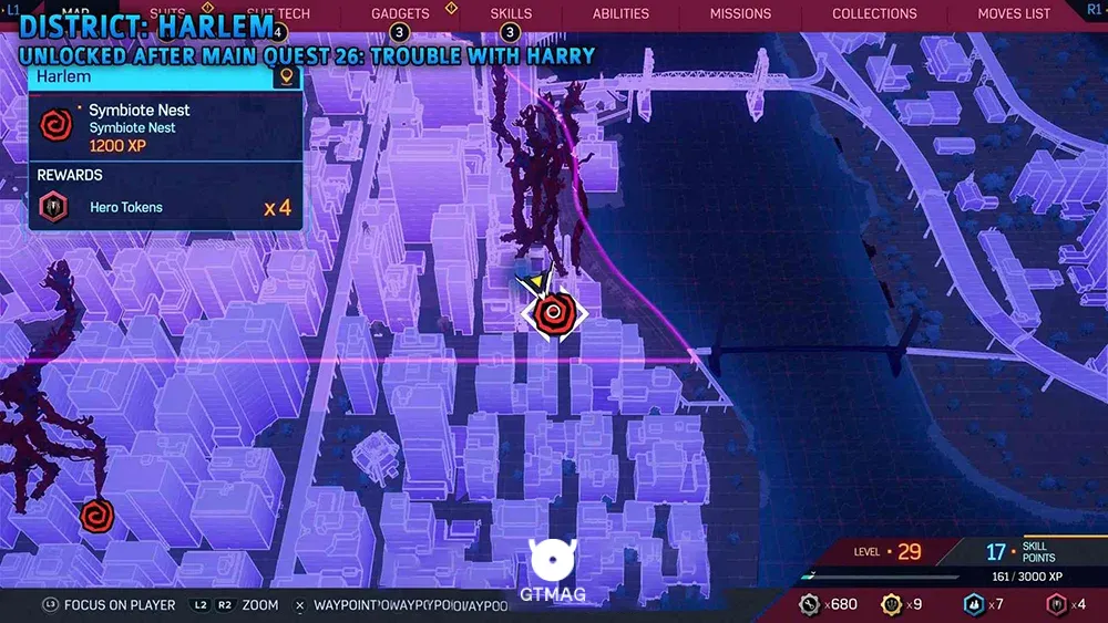 Symbiote Nest شماره 2 - تمام مکان&zwnj;های Symbiote Nest در اسپایدرمن 2 - Marvel's Spider-Man 2