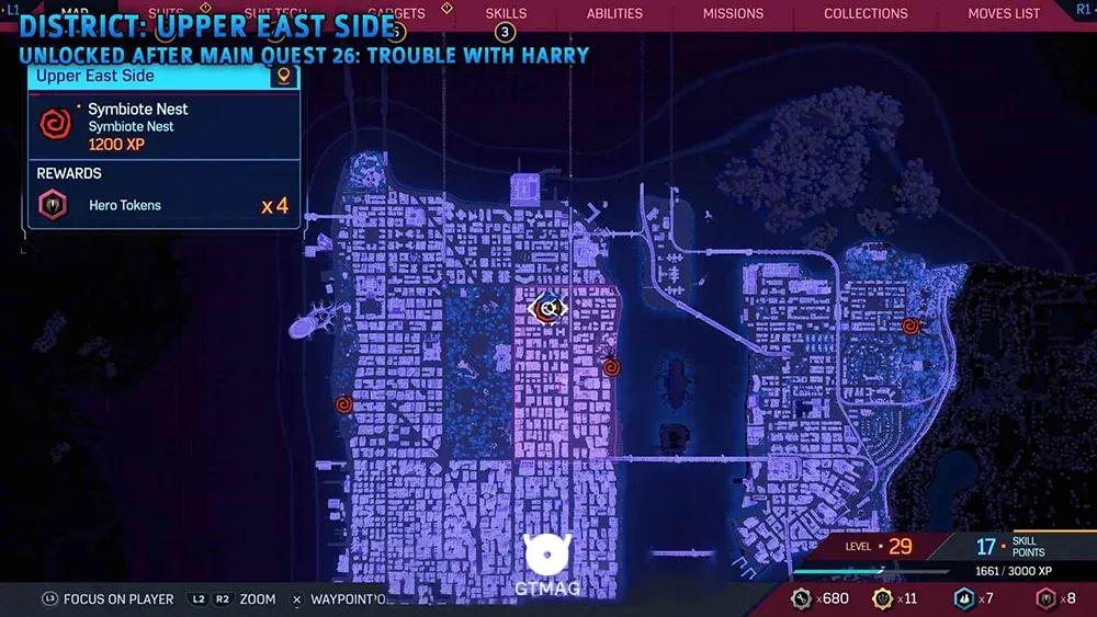 Symbiote Nest شماره 3 - تمام مکان&zwnj;های Symbiote Nest در اسپایدرمن 2 - Marvel's Spider-Man 2