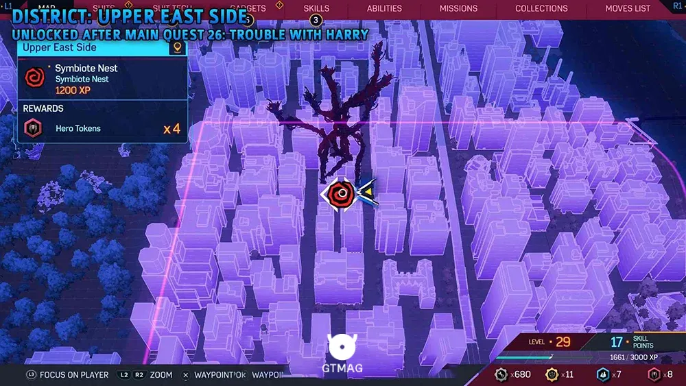 Symbiote Nest شماره 3 - تمام مکان&zwnj;های Symbiote Nest در اسپایدرمن 2 - Marvel's Spider-Man 2
