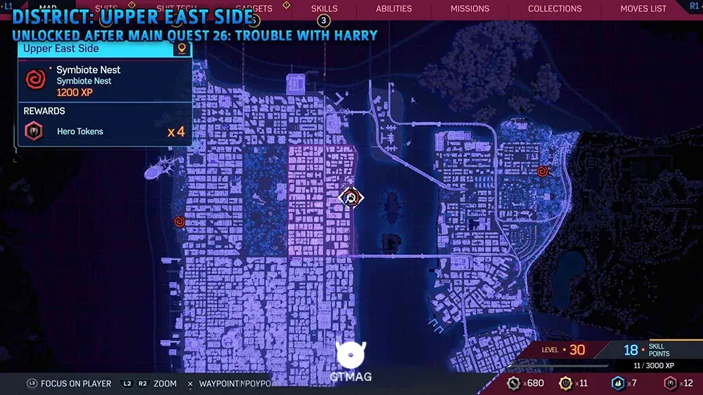 Symbiote Nest شماره 4 - تمام مکان&zwnj;های Symbiote Nest در اسپایدرمن 2 - Marvel's Spider-Man 2