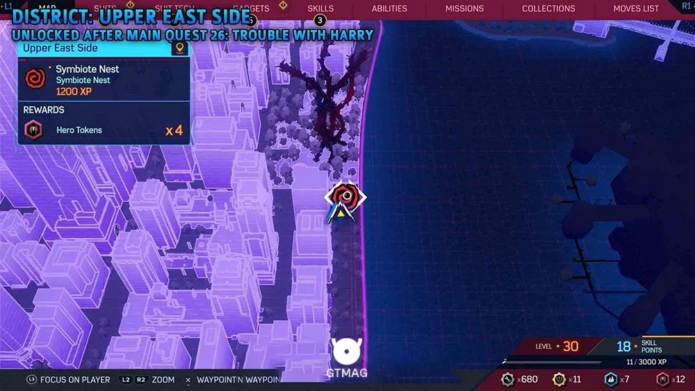 Symbiote Nest شماره 4 - تمام مکان&zwnj;های Symbiote Nest در اسپایدرمن 2 - Marvel's Spider-Man 2