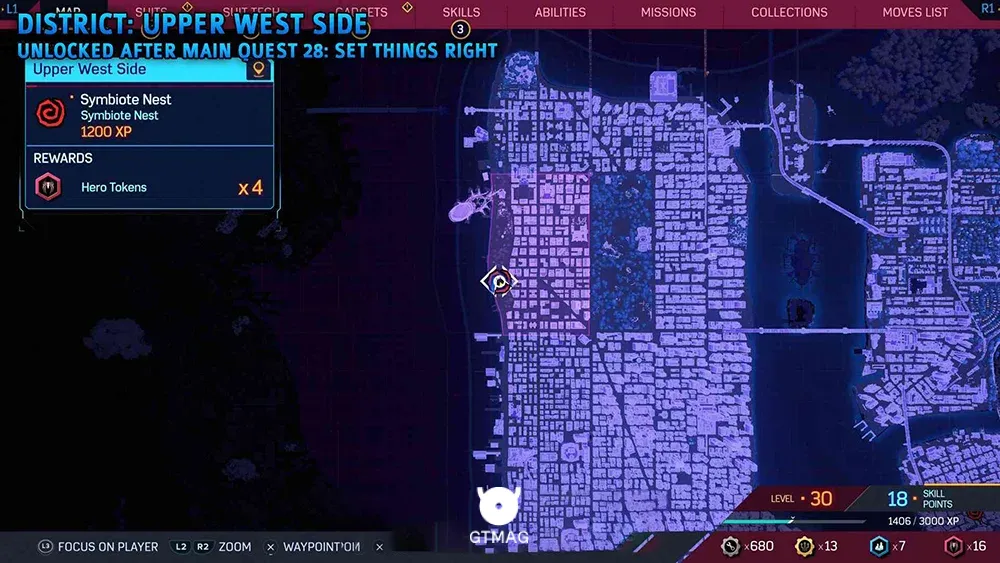 Symbiote Nest شماره 5 - تمام مکان&zwnj;های Symbiote Nest در اسپایدرمن 2 - Marvel's Spider-Man 2