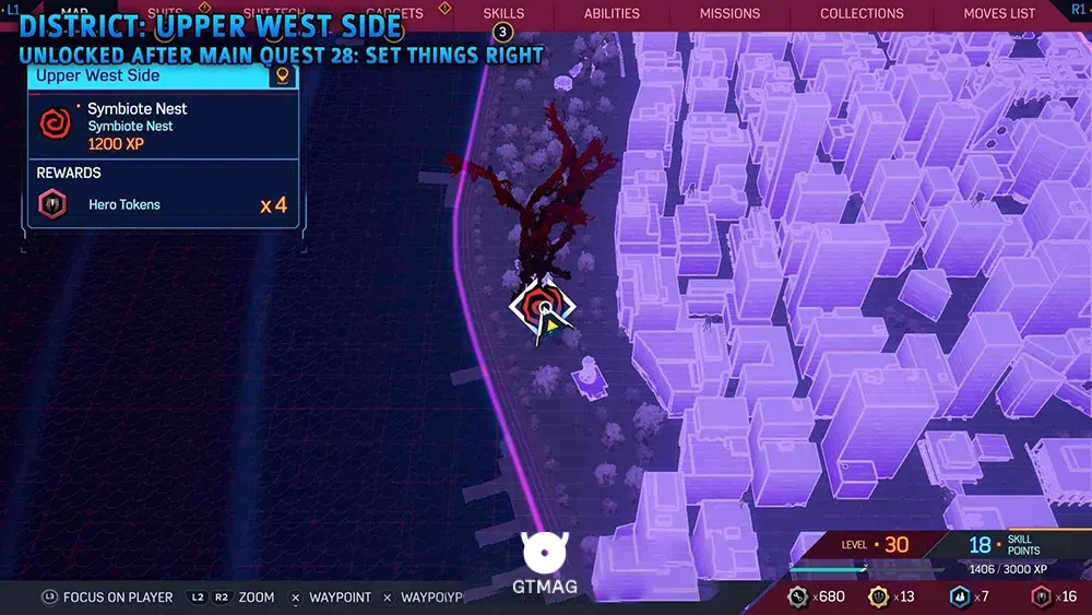 Symbiote Nest شماره 5 - تمام مکان&zwnj;های Symbiote Nest در اسپایدرمن 2 - Marvel's Spider-Man 2