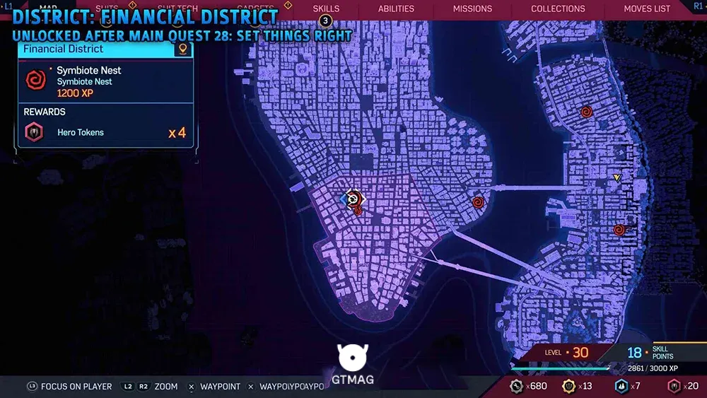 Symbiote Nest شماره 6 - تمام مکان&zwnj;های Symbiote Nest در اسپایدرمن 2 - Marvel's Spider-Man 2