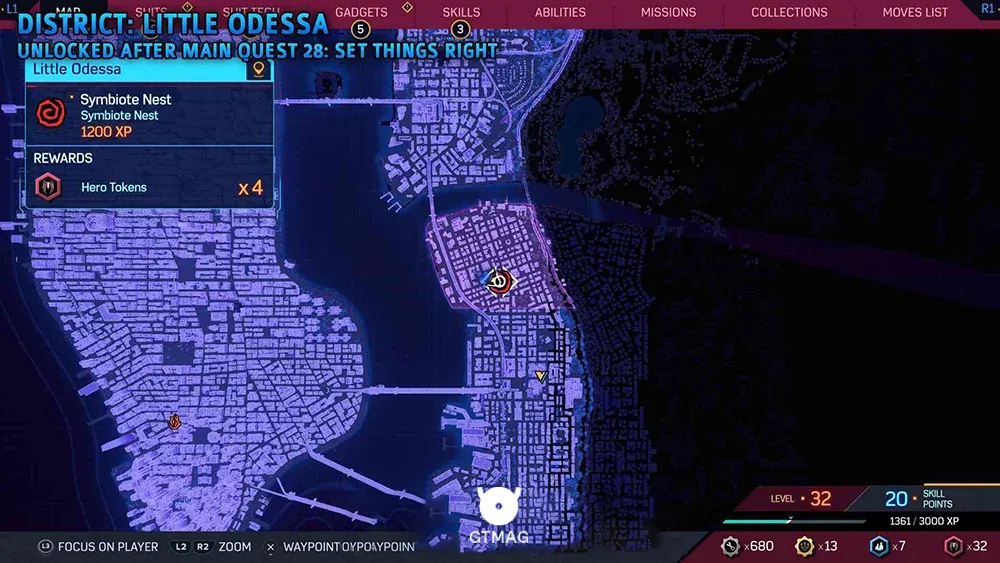 Symbiote Nest شماره 9 - تمام مکان&zwnj;های Symbiote Nest در اسپایدرمن 2 - Marvel's Spider-Man 2
