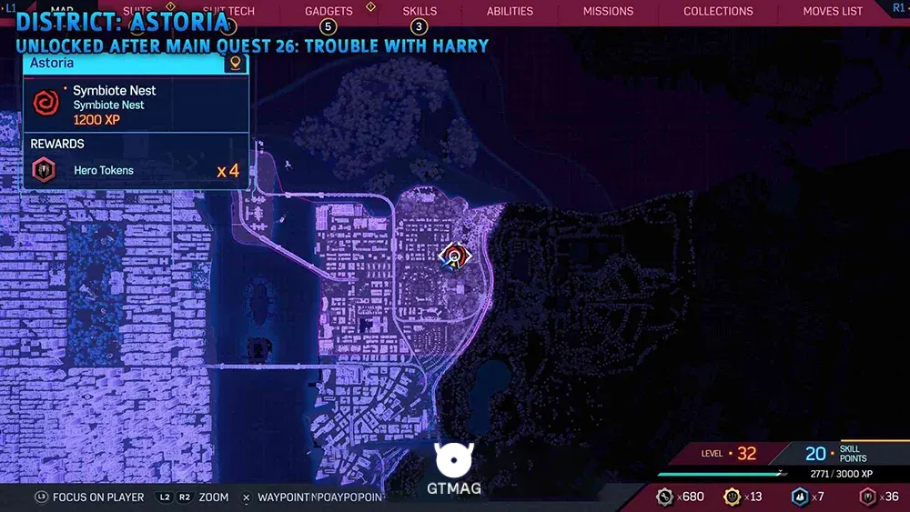 Symbiote Nest شماره 10 - تمام مکان&zwnj;های Symbiote Nest در اسپایدرمن 2 - Marvel's Spider-Man 2