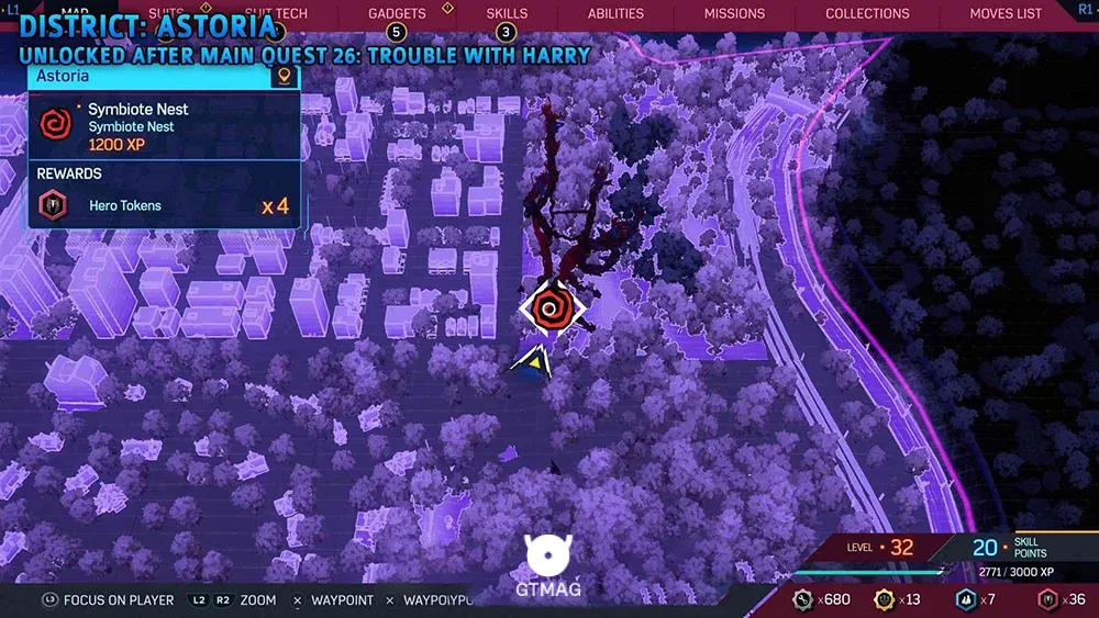 Symbiote Nest شماره 10 - تمام مکان&zwnj;های Symbiote Nest در اسپایدرمن 2 - Marvel's Spider-Man 2