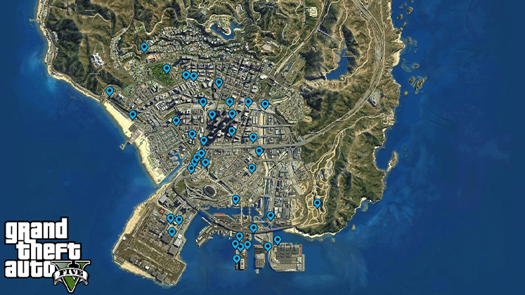 GTA V Los Santos map