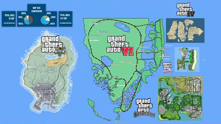 GTA VI map size comparison