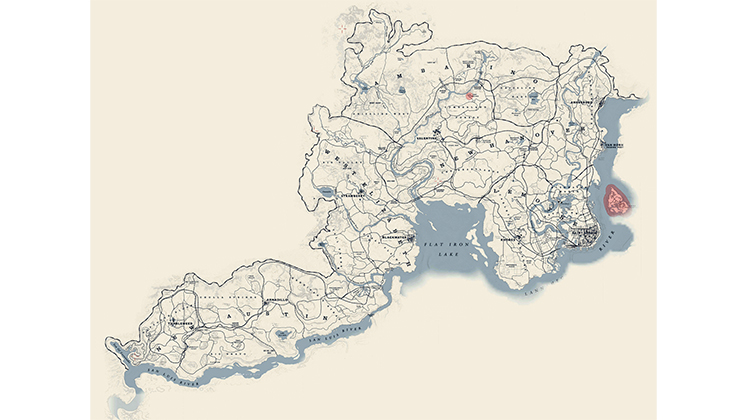 Red Dead Redemption II map