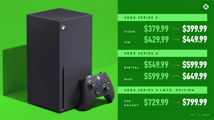 Xbox price increase