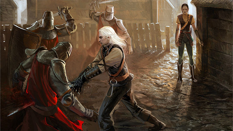طراحی هنری‌ای از بازی witcher 1