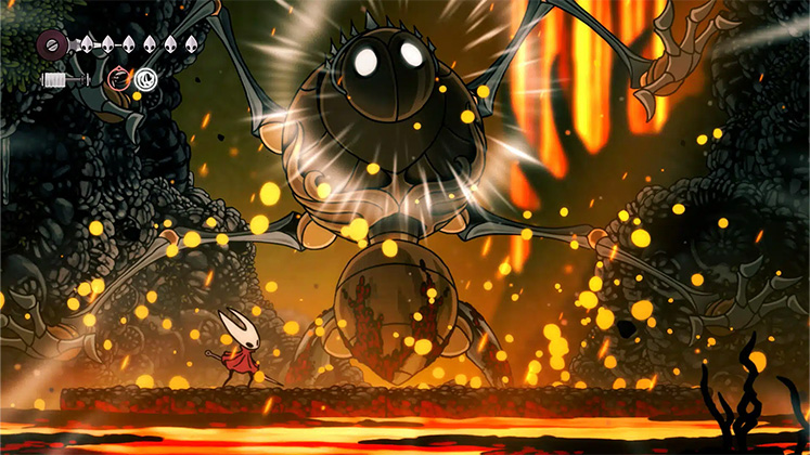 نمایی از گیم پلی Hollow Knight: Silksong