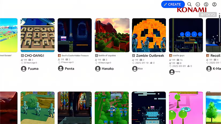 تصویر منتشر شده توسط کونامی از Wai Wai World Craft
