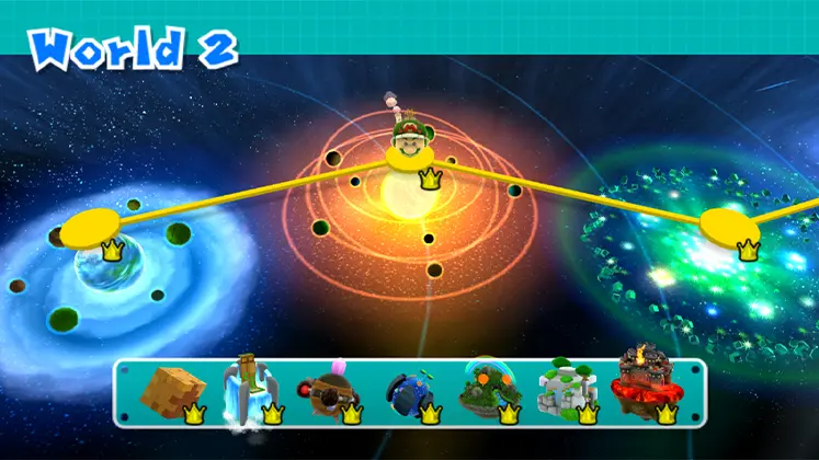 دنیاهای بازی Super Mario Galaxy 2
