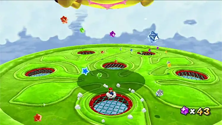 نمایی از گیم پلی بازی Super Mario Galaxy 2