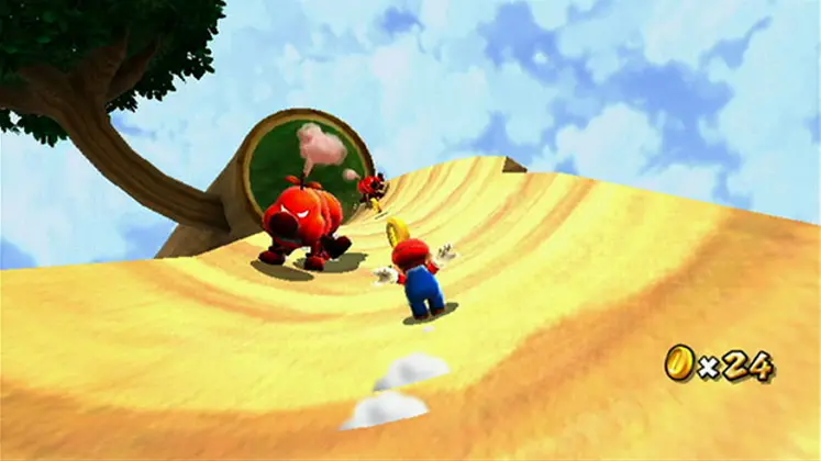 نمایی از بازی Super Mario Galaxy 2