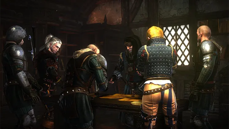 گرالت و دوستانش در Witcher 2