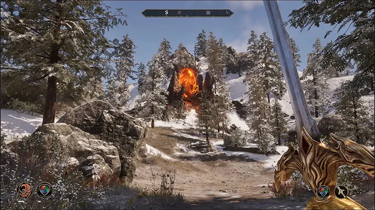 منظره‌ای زیبا از بازی The Elder Scrolls IV: Oblivion