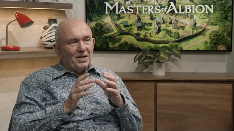 تصویری از Peter Molyneux در حال صحبت درباره بازی Masters of Albion