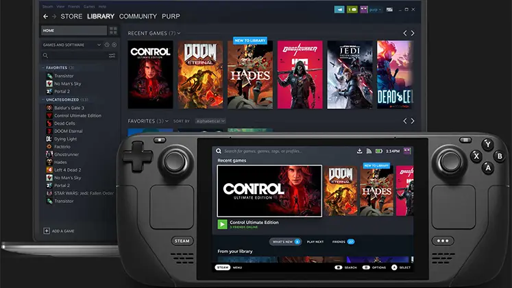 نمایی از فضای داخلی Steam Deck