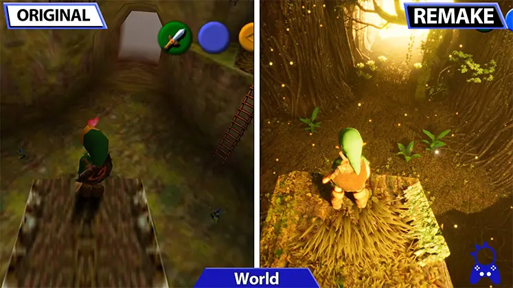 مقایسه بازیسازی و نسخه اصلی Legend of Zelda: Ocarina of Time
