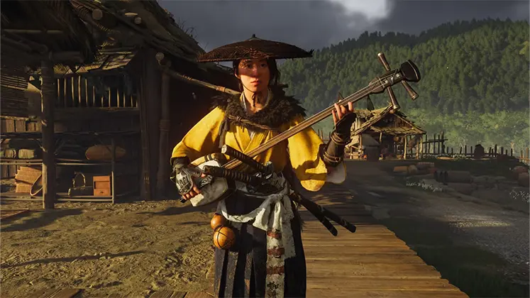 نواختن Shamisen در Ghost of Yotei