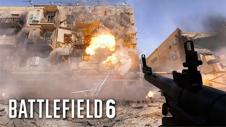 نمایی از گیم پلی بازی Battlefield 6