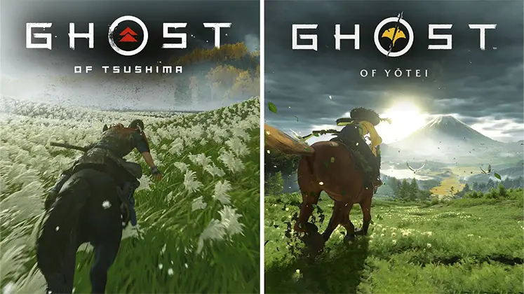 مقایسه ای از دو بازی Ghost of Yotei و Ghost of Tsushima