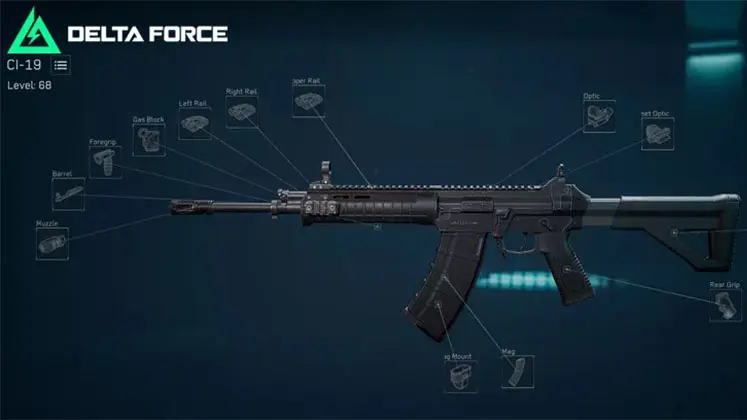 اسلحه CI-19 در بازی Delta Force: Hawk Ops