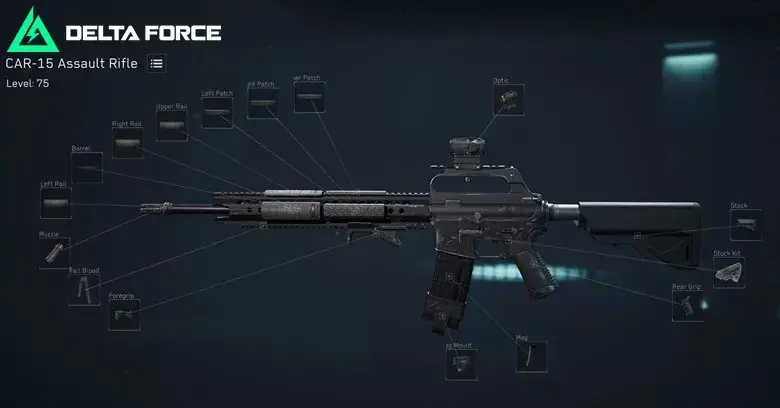 اسلحه CAR-15 در بازی Delta Force: Hawk Ops