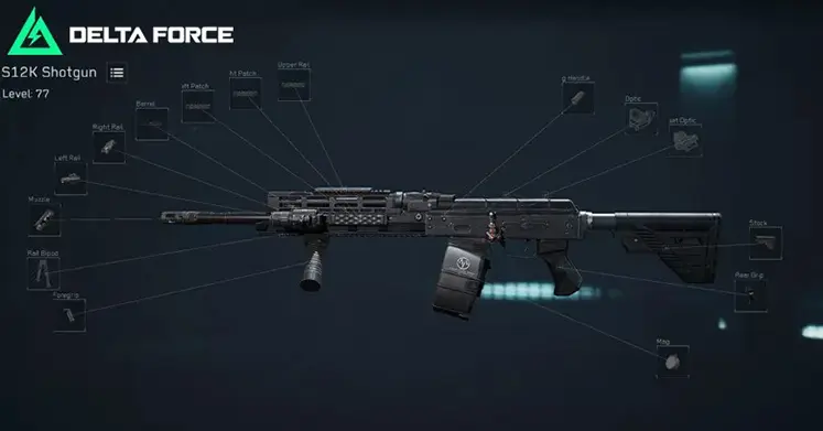 اسلحه S12K در بازی Delta Force: Hawk Ops