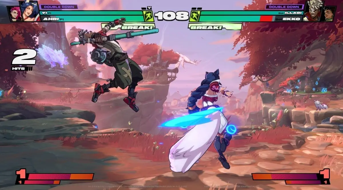 نمایی از game play 2xko