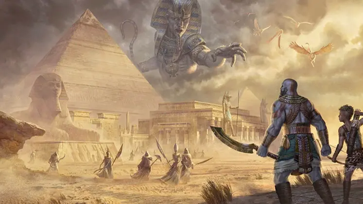 تصویری از God Of War در مصر باستان