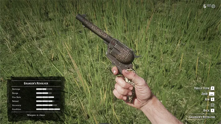 اسلحه Granger's Revolver در رد دد 2