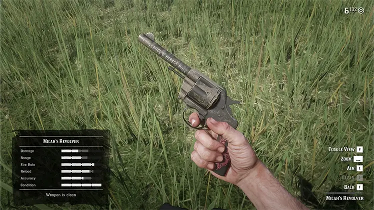 اسلحه Micah's Revolver در رد دد 2