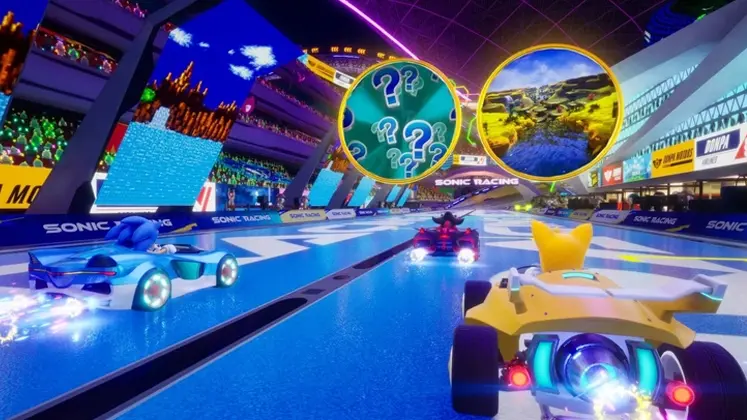 نمایی از بازی Sonic Racing: CrossWorlds