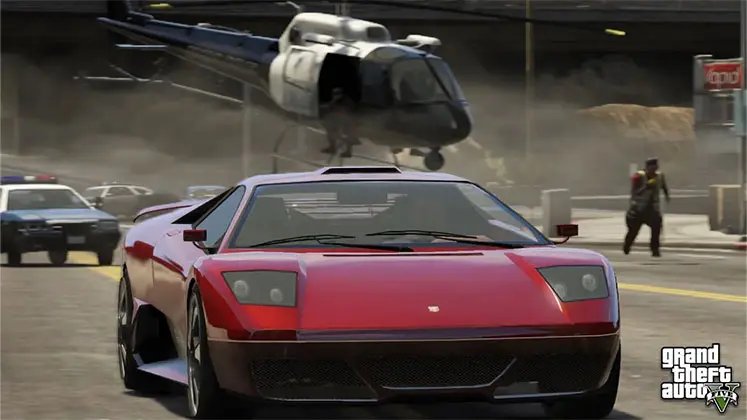 بنری از بازی GTA 5