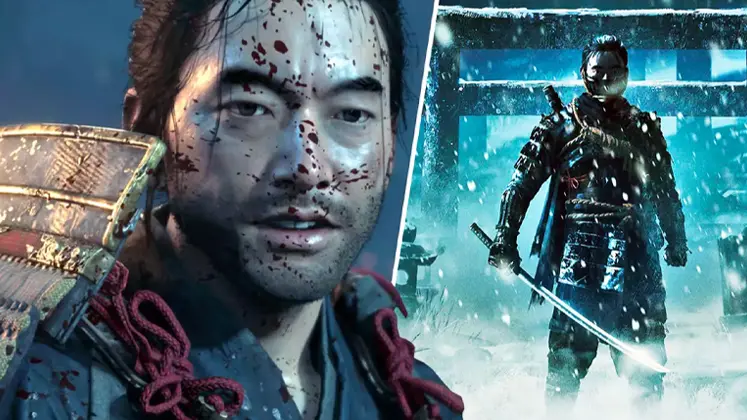 نمایی از کارکتر Jin در  Ghost of Tsushima