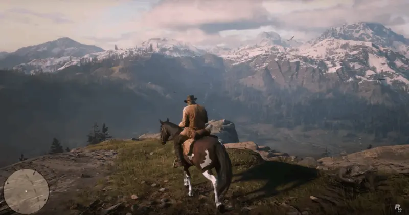 Red Dead Redemption 2بازی gameplay تصویری از مکانی زیبا در