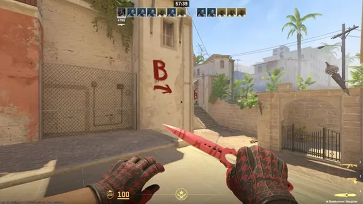 نمایی از آیتم Knife و Gloves در بازی Counter-Strike 2