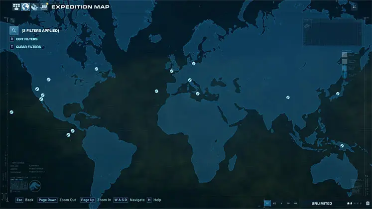 مپ کلی بازی Jurassic World Evolution 3